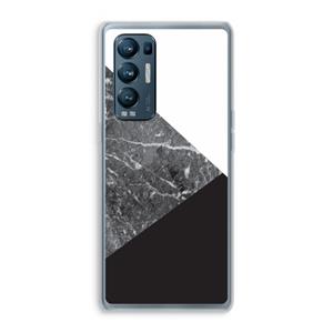 CaseCompany Combinatie marmer: Oppo Find X3 Neo Transparant Hoesje