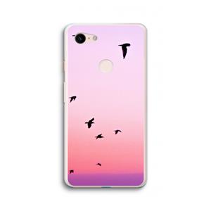 CaseCompany Fly away: Google Pixel 3 XL Transparant Hoesje