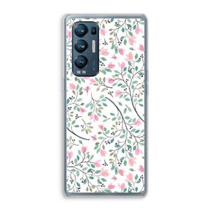 CaseCompany Sierlijke bloemen: Oppo Find X3 Neo Transparant Hoesje