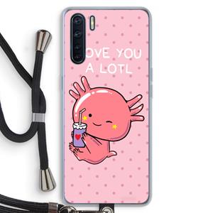 CaseCompany Love You A Lotl: Oppo A91 Transparant Hoesje met koord
