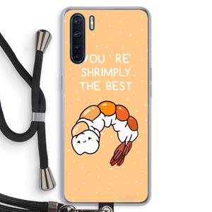 CaseCompany You're Shrimply The Best: Oppo A91 Transparant Hoesje met koord