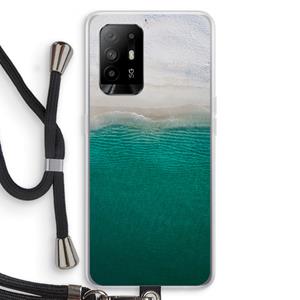 CaseCompany Stranded: Oppo A95 5G Transparant Hoesje met koord