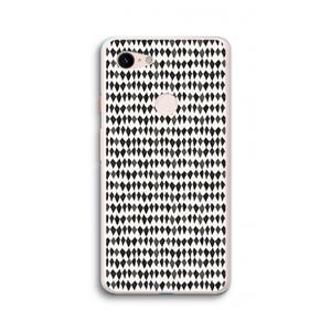 CaseCompany Crazy shapes: Google Pixel 3 XL Transparant Hoesje