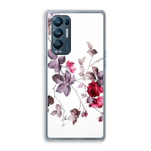 CaseCompany Mooie bloemen: Oppo Find X3 Neo Transparant Hoesje