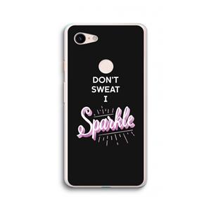 CaseCompany Sparkle quote: Google Pixel 3 XL Transparant Hoesje