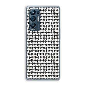 CaseCompany Crazy shapes: Oppo Find X3 Neo Transparant Hoesje