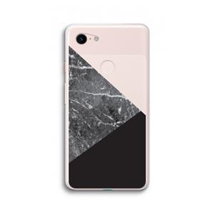 CaseCompany Combinatie marmer: Google Pixel 3 XL Transparant Hoesje