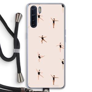 CaseCompany Dancing #1: Oppo A91 Transparant Hoesje met koord