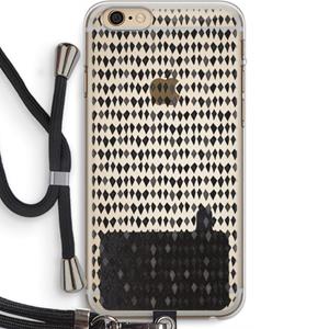 CaseCompany Crazy shapes: iPhone 6 PLUS / 6S PLUS Transparant Hoesje met koord