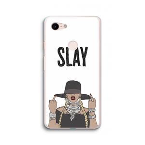 CaseCompany Slay All Day: Google Pixel 3 XL Transparant Hoesje