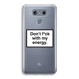 CaseCompany My energy: LG G6 Transparant Hoesje