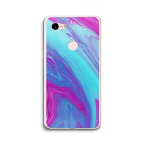 CaseCompany Zweverige regenboog: Google Pixel 3 XL Transparant Hoesje