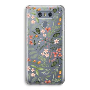 CaseCompany Sweet little flowers: LG G6 Transparant Hoesje