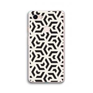 CaseCompany Crazy pattern: Google Pixel 3 XL Transparant Hoesje