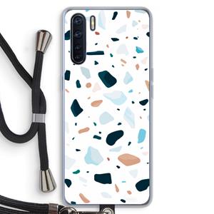 CaseCompany Terrazzo N°13: Oppo A91 Transparant Hoesje met koord