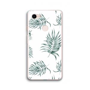 CaseCompany Simple leaves: Google Pixel 3 XL Transparant Hoesje