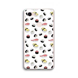 CaseCompany Sushi time: Google Pixel 3 XL Transparant Hoesje
