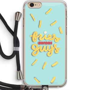 CaseCompany Always fries: iPhone 6 PLUS / 6S PLUS Transparant Hoesje met koord