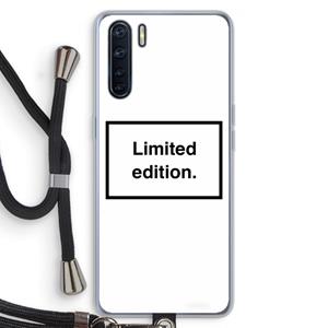 CaseCompany Limited edition: Oppo A91 Transparant Hoesje met koord