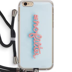 CaseCompany nofilter: iPhone 6 PLUS / 6S PLUS Transparant Hoesje met koord