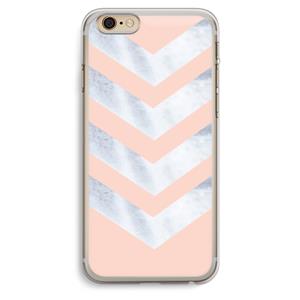 CaseCompany Marmeren pijlen: iPhone 6 Plus / 6S Plus Transparant Hoesje
