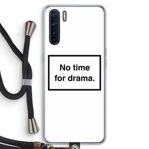 CaseCompany No drama: Oppo A91 Transparant Hoesje met koord