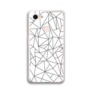 CaseCompany Geometrische lijnen zwart: Google Pixel 3 XL Transparant Hoesje