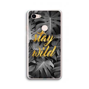 CaseCompany Stay wild: Google Pixel 3 XL Transparant Hoesje