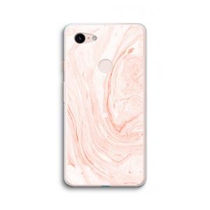 CaseCompany Peach bath: Google Pixel 3 XL Transparant Hoesje