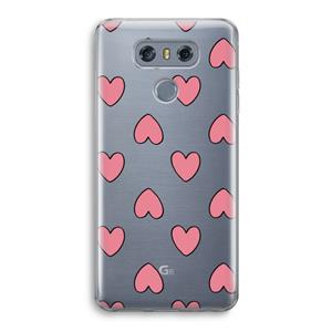 CaseCompany Ondersteboven verliefd: LG G6 Transparant Hoesje