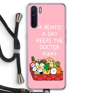 CaseCompany Bento a day: Oppo A91 Transparant Hoesje met koord