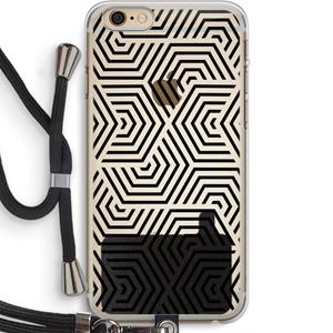 CaseCompany Magic pattern: iPhone 6 PLUS / 6S PLUS Transparant Hoesje met koord