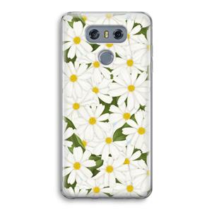 CaseCompany Summer Daisies: LG G6 Transparant Hoesje