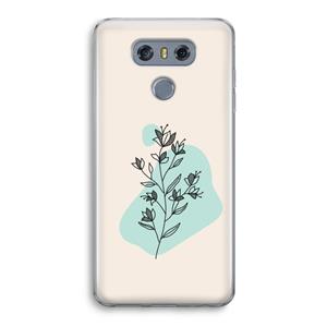 CaseCompany Violets are blue: LG G6 Transparant Hoesje