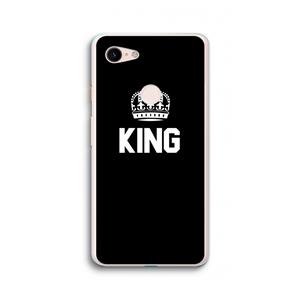 CaseCompany King zwart: Google Pixel 3 XL Transparant Hoesje