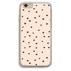 CaseCompany Kleine kattenkopjes: iPhone 6 Plus / 6S Plus Transparant Hoesje