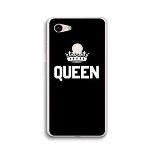 CaseCompany Queen zwart: Google Pixel 3 XL Transparant Hoesje