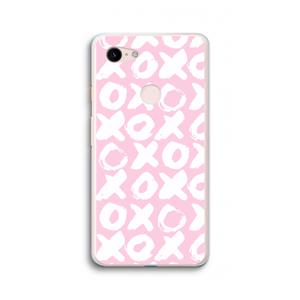 CaseCompany XOXO: Google Pixel 3 XL Transparant Hoesje