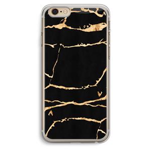 CaseCompany Gouden marmer: iPhone 6 Plus / 6S Plus Transparant Hoesje