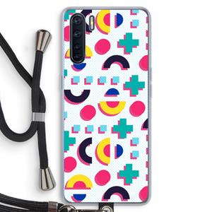 CaseCompany 8-bit N°2: Oppo A91 Transparant Hoesje met koord