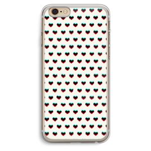 CaseCompany Hartjes: iPhone 6 Plus / 6S Plus Transparant Hoesje