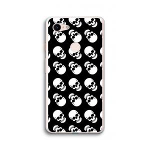 CaseCompany Musketon Skulls: Google Pixel 3 XL Transparant Hoesje
