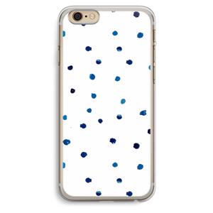 CaseCompany Blauwe stippen: iPhone 6 Plus / 6S Plus Transparant Hoesje