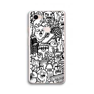 CaseCompany Vexx Mixtape #2: Google Pixel 3 XL Transparant Hoesje