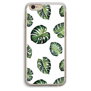 CaseCompany Tropische bladeren: iPhone 6 Plus / 6S Plus Transparant Hoesje