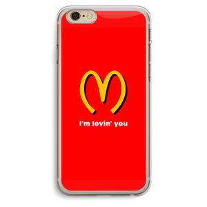 CaseCompany I'm lovin' you: iPhone 6 Plus / 6S Plus Transparant Hoesje