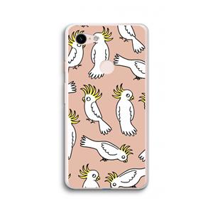CaseCompany Papegaai: Google Pixel 3 XL Transparant Hoesje