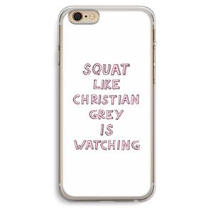 CaseCompany Christian Grey: iPhone 6 Plus / 6S Plus Transparant Hoesje