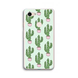 CaseCompany Cactus Lover: Google Pixel 3 XL Transparant Hoesje