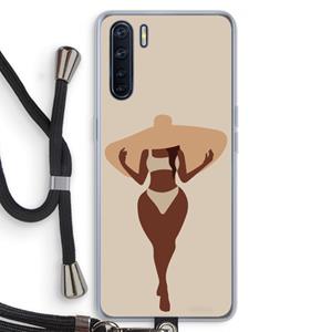 CaseCompany Let's get salty: Oppo A91 Transparant Hoesje met koord